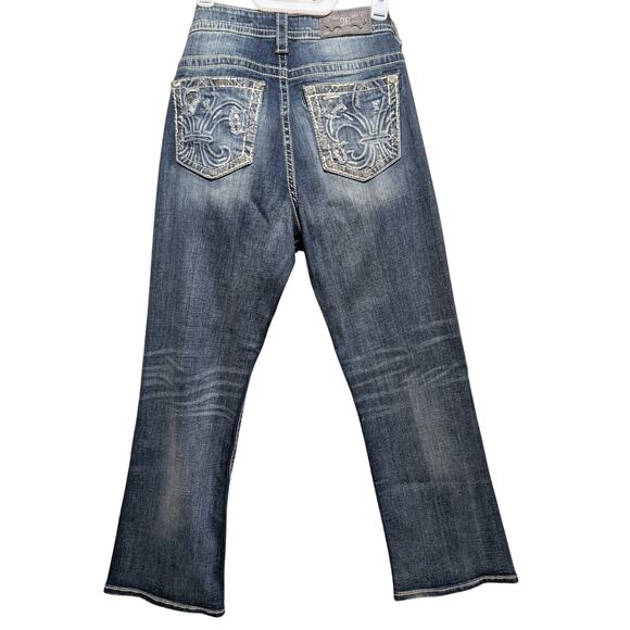 Baggy MissMe Jeans Womens Mid-Rise Easy Boot STYLE Y2K 2000's Size 32 - Picture 6 of 8